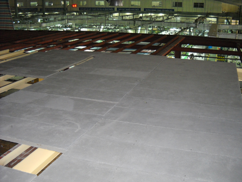 Sàn nhà ghé bằng tấm bê tông cốt sợi cemboard